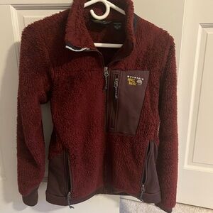 Mountain Hardwear Burgundy Fleece Jacket